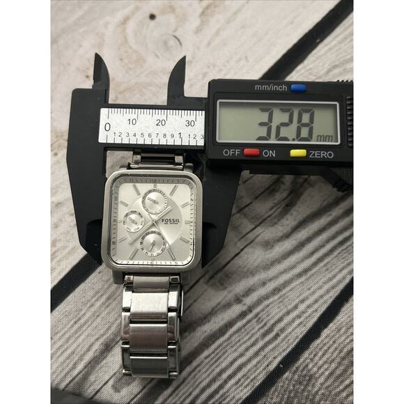Fossil Multifunction Square Face Silver Tone Women’s Quartz Watch ES-2252 main image 6